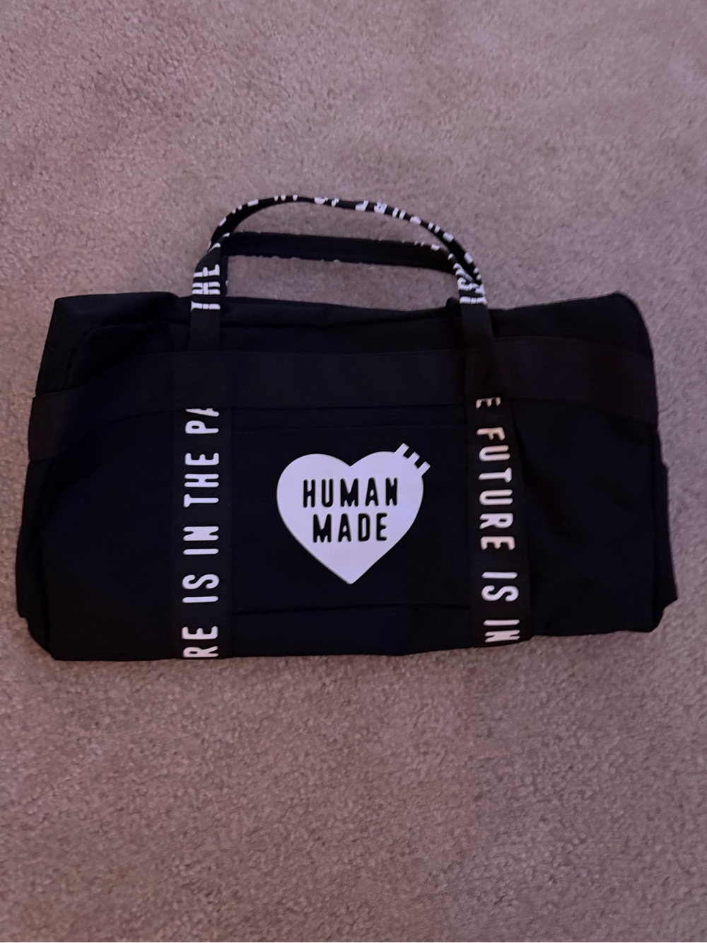 Human Made Black Duffel Bag